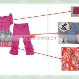 New Style Ibear Garment Kids Clothing Children Flutte Sleeve Outfit Wholsesale in thumbnail-1