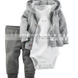 Baby Boys' 3 Piece Fleece Top and Pants Cute Baby Boy Sets 3 Pieces Suit thumbnail-3