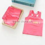 Summer Girls Printing Tank Top and Shorts Cotton Casual Kids Clothing Sets thumbnail-3