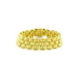 Switzerland 18k Yellow Gold 42 Grams Designer Bracelet 7.2 thumbnail-1