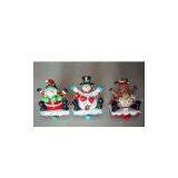 KH SH-0010 Polymer Clay Dough Christmas Snowman for Stereo Display Decoration