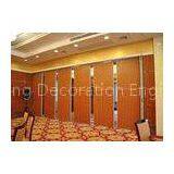 Melamine Carpet Finish Folding Glass Partitions For Meeting Room