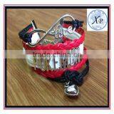 Wholesale Charm Jewelry Pokemon Infinity Love Leather Bracelet thumbnail-1