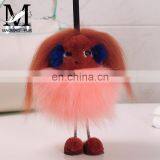 Luxury Colorful Fox Fur Animal Accessory / Fox Fur Bag Charm Key Chain thumbnail-5