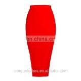 AMIGO 2017 New Design Red Midi Slit Bodycon Bandage Dress Tight Pencil Skirt for Working Women Wholesale thumbnail-2