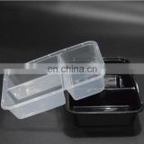 Plastic sushi tray/plastic sushi box/PP sushi box 3 compartments plastic pp storage box