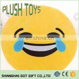 Emoji Kissing Heart Pillow Plush Round Cushion Stuffed Toy Doll for Kids Bed thumbnail-3