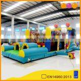 AOQI Newest Design EN14960 Certified Gaint Inflatable Obstacle Course for Kids for Sale thumbnail-1