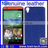 New Arrived Genuine Leather Coated PC Hard Cover Case for HTC Desire 820