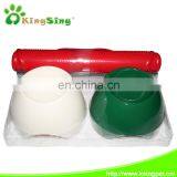 Friendly Envirenment Plastic ,EVA+ABS Double Pet Bowl(with Silica Gel Anti-skidding Placemat),3pcs/set, Dog Feeders Factory thumbnail-3