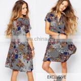 New Arrival Summer Women Dress Printed Women One-piece Dress