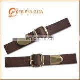 Tan color belt style leather clothing toggle for men