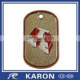 Wholesale Custom Debossed Logo Solid Brass Dog Tag thumbnail-5