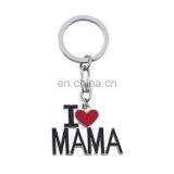 Wholesale Cheap Stock Type Enamel Style Creative Mother's Day Father's Day Gift Metal I Love Papa Keychain I Love MAMA Keychain thumbnail-1