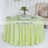 Green Jacquard Oval Table Cloth