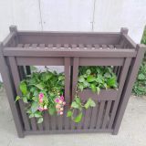 Large Custom Colorfast Outdoor Flower Boxes Yellow Gray