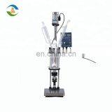 1L 3L 5L Mini Jacketed Glass Reactor With Oil Bath for Heating