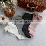 Children's Spain Autumn and Winter New Big Bow Girl Baby Socks Solid Color Mid-high Long Tube Socks thumbnail-3