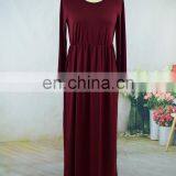 Women Girls Mommy and me Solid Color Jersey Fabric Knitted Maxi Long Sleeve Fall Dresses (this Link for Girls,1-10years) thumbnail-2