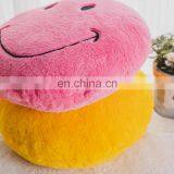 Round Stuffed Plush Fur Pink Happy Emoticon Smiley Emoji Cushion Face Pillow Cute Soft Toy Doll Gift for Kids and Adult thumbnail-5