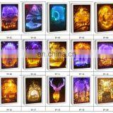 Led Papercut Paper Carving Night Light DIY Handmade 3D Paper Sculpture Lamp Creative Bedroom Decor Christmas thumbnail-7