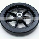 8" Wheelchair Front Wheel and Fork,steel Bearing and Solid Tire thumbnail-2