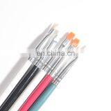 Transparent Acrylic Handle With Green Glitters Flat Nail Art Brush Pen thumbnail-2