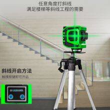 3D laser Level Machine Green Beam 360 Wall Measuring Tool 12 Lines Rotary Laser Levels