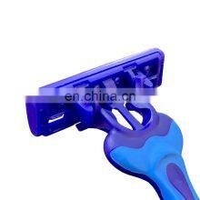 Wholesale Face Razor Fashionable Rubber Handle Disposable Men Shavers Stainless Steel Blade Shaver thumbnail-5