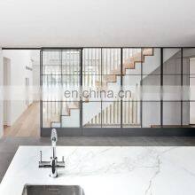 French Design Tempered Glass Sliding Grill Door Aluminum Grills thumbnail-5