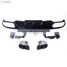 W213 Rear Diffuser E63S Style for Mercedes Benz E Class W213 2016 2017 2018 2019 Year thumbnail-3