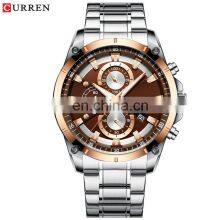 CURREN 8360 Latest Simple Men Watch Stainless Steel Chronograph Calendar Quartz Luminous Man Watch Sales Online thumbnail-5