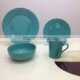 Ceramic Ware With Solid Color Dinner Set for Gibson16pcs Dinnerware Set With Different Color thumbnail-1