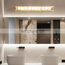 Nordic Minimalist Bedside Wall Lamp Luxury Full Copper Led Strip Lighting Bedroom Crystal Wall Lamp thumbnail-3