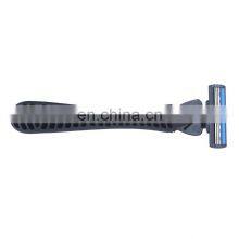 1 Handle and 4 Refill Cartridges Disposable Shaving Razor For Men Triple Blades Stainless Steel Razor Beard Shaver KL3-03 thumbnail-3