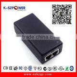 2016 P-series 12Wmax K-480250 New Arrival Single Port 10/100M POE Adapter POE Power Adapter 24v 48v 0.25a thumbnail-1