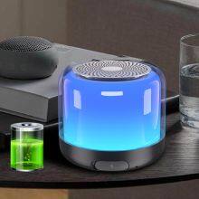 Mini Portable Wireless Bluetooth Speaker RGB LED Light Battery Powered for Outdoor Party thumbnail-1