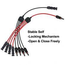 Solar DC Y Cable Harness 1500V 4 in 1 Panels Parallel Wire Solution 65A thumbnail-2