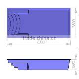 Custom One Piece FRP Fibreglass Swimming Pool(L8.0MxW3.9M) Quality Choice thumbnail-6