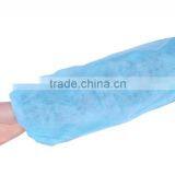 Medical Disposable Non-woven Polypropylene Sleeve Cover Oversleeves Elastic Wrist 16" 18" Blue Color thumbnail-1
