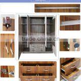 Armoire 4 Doors Middle Double Mirror Fashional Design thumbnail-4