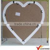 Wooden White Handicraft Heart Shaped Wall Mirror thumbnail-2