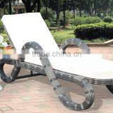 China Aluminium Wicker Furniture Patio Lounger Pool Beach Rattan Sun Lounger