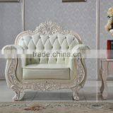 European Style Real Cow Leather Lazy Sofa Furniture for Living Room Use thumbnail-5