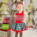 Xmas I Love Santa Red Pettiskirt Dress Headband Leg Warmers 3pcs Party Dress thumbnail-3
