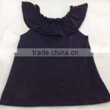 Top Fashion Remake Designer Kids Clothes Girls Ruffle Top Sleeveless Red Fancy Tops for Girls thumbnail-4