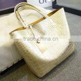 New 2015 Selling Women PU Leather Handbag,Tote Shoulder Bags Large Capacity PU Weave Bags Fashion Design thumbnail-3