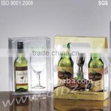 clear plastic wine packaging box