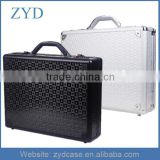 Professional Silver Aluminum Breifcase Hard Case Laptop Bag With Locks ZYD-HZMlc002