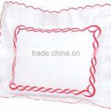 Embroidered White Cotton Pillow No.57 thumbnail-2